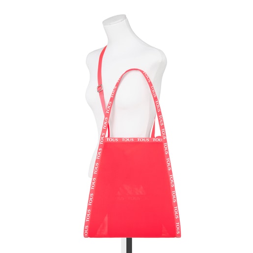 Fluorescenčná ružová nákupná taška z kolekcie T Colors
