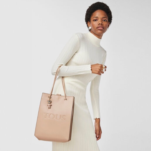 Большая темно-серая сумка-shopping T Pop