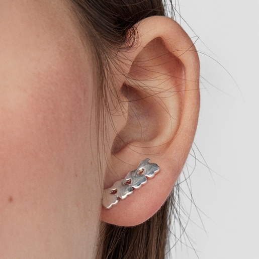 Pendientes Straight osos de plata