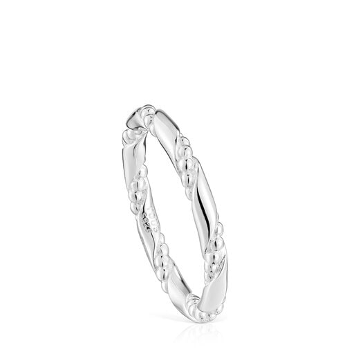 Twisted small silver Ring