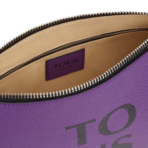 Lilac-colored leather TOUS Balloon crossbody bag | TOUS