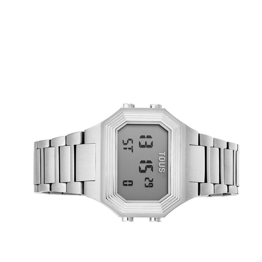 Bel-Air Digital watch with steel strap