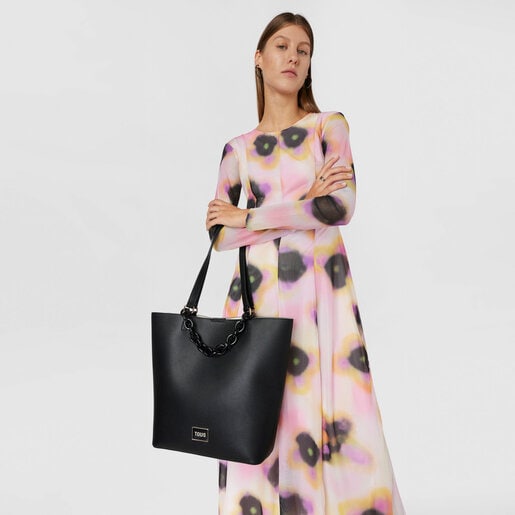 תיק קניות TOUS Sylvia גדול בצבע שחור