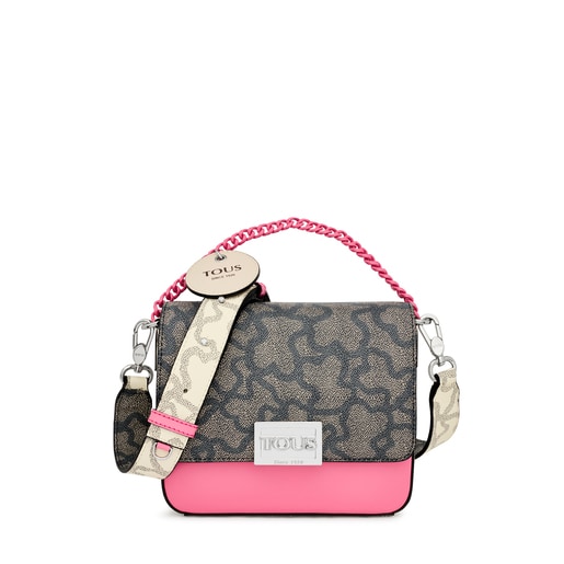 Small black and pink Kaos Legacy Crossbody bag