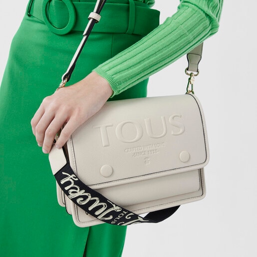 תיק צד Audree T POP בינוני בצבע בז'