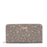 Portefeuille long taupe Kaos Mini Lines