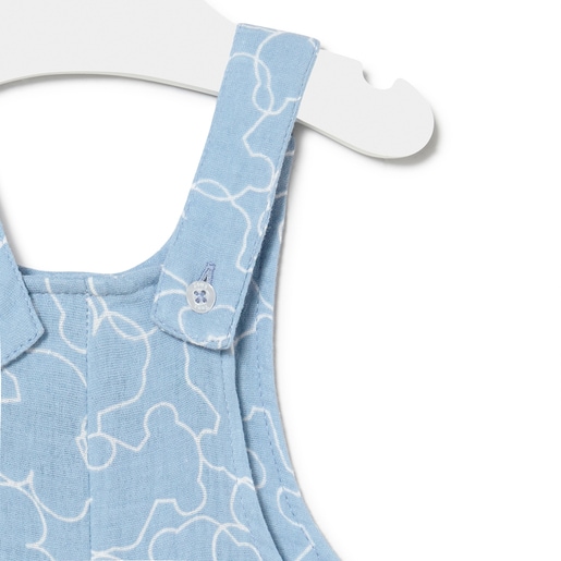 Peto de bebé Line Bear azul celeste