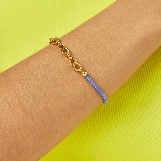 ブルーカラーの伸縮性ブレスレット TOUS Beach Elastic