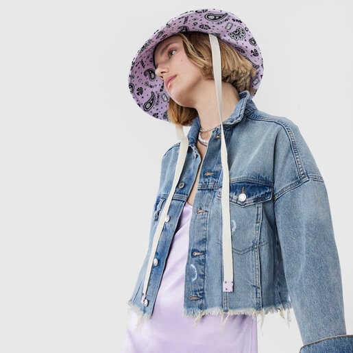 モーブカラーのハット TOUS Gems Band