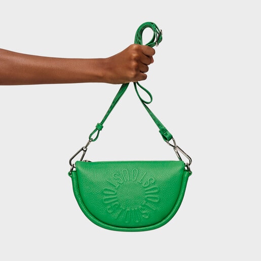 תיק צד TOUS Miranda בינוני מעור בצבע ירוק