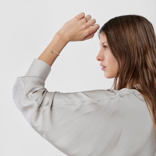 ツートーンとパールのブレスレット TOUS Joy Bits