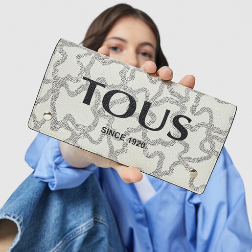 Бежевое портмоне Kaos Legacy среднего размера