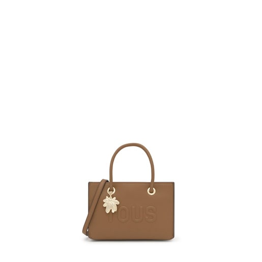 Earth-colored horizontal Minibag TOUS Yagrumo