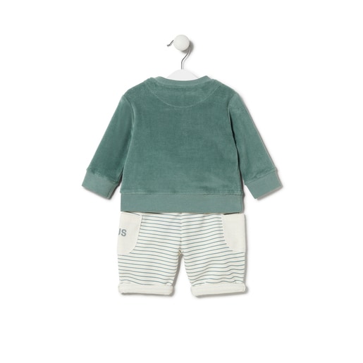 Baby outfit in Classic green