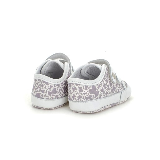 Kaos Mini Run baby canvas sport shoes in grey