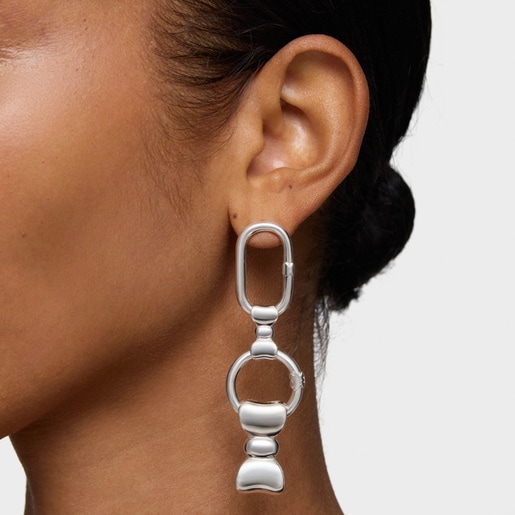 25 mm silver bow Pendant TOUS Ribbon