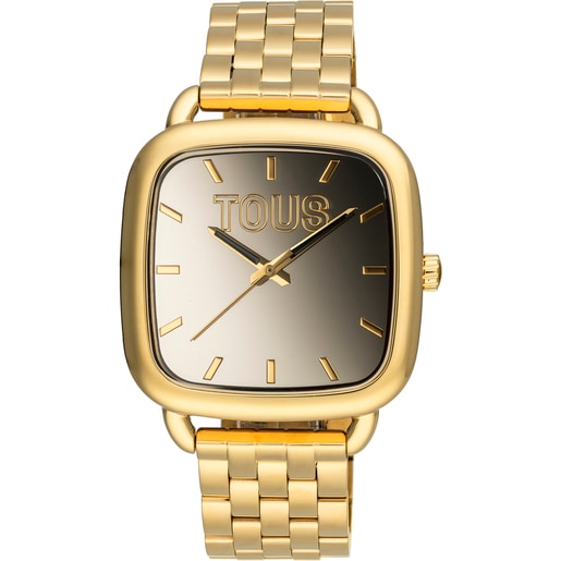 Analog Watch with gold-colored IPG steel bracelet TOUS D-Logo Mirror | TOUS