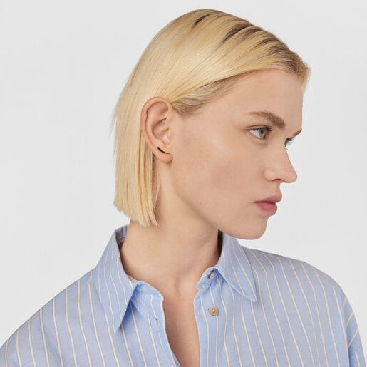 Silver Vermeil TOUS Good Vibes cornucopia Earrings