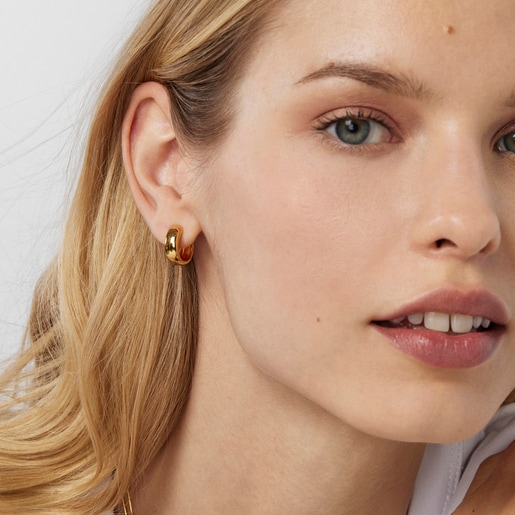 Silver Vermeil TOUS Basics Earrings