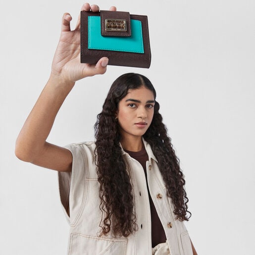 ארנק כיסים TOUS Funny קטן בצבע חום