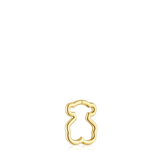 Gold TOUS Basics 1/2 Earring with bear motif | TOUS