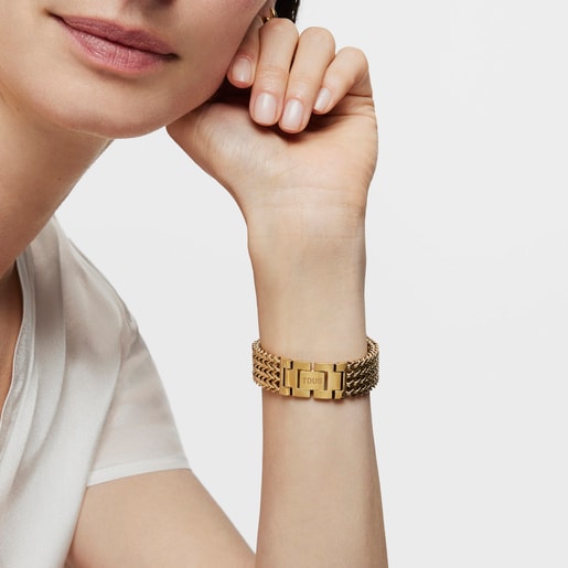Gold-colored IP Steel Osier Watch