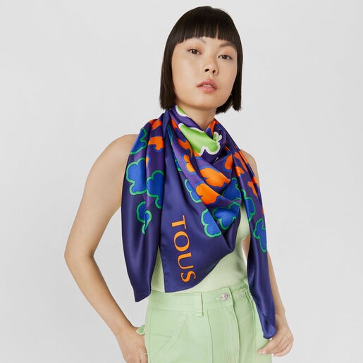Pañuelo de poliéster negro TOUS Nisia