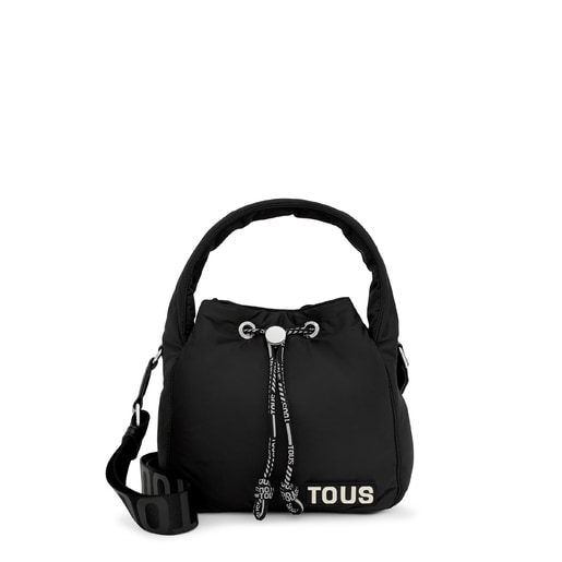 Τσάντα πουγκί TOUS Carol Soft σε μαύρο χρώμα