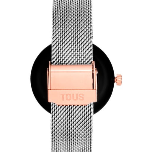 Reloj smartwatch con brazalete de acero y acero rosado S-CONNECT