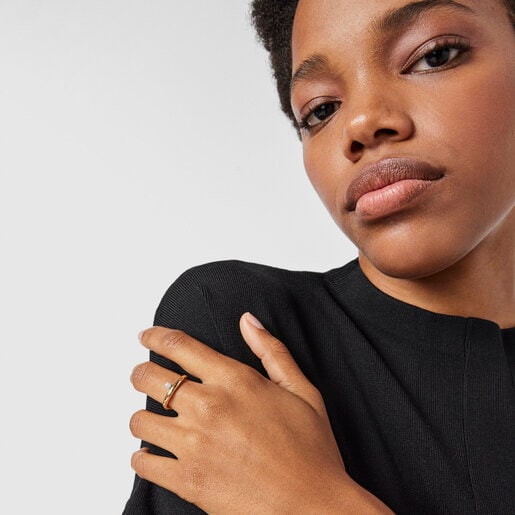 Anillo de oro y diamante Hav