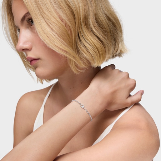 سوار سلسلة بيضاوية من الفضة TOUS MANIFESTO