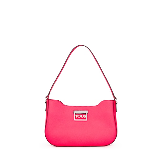 Fluorescent pink leather TOUS Legacy Shoulder bag