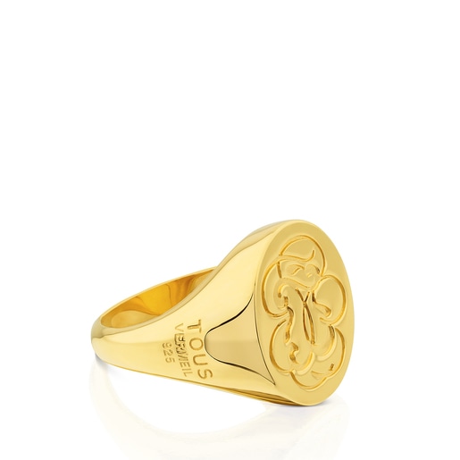 Silver vermeil TOUS Rubric Ring | TOUS