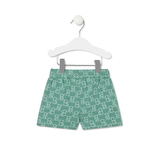 Boys Bold Bear Bermudas in Casual green