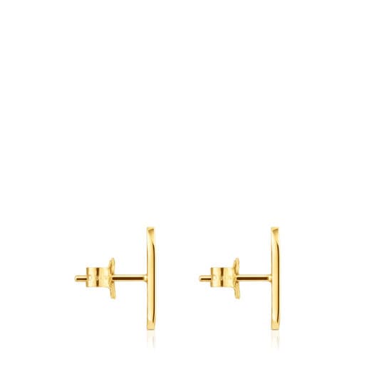 Gold Oursin Earrings