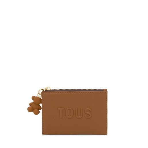 Camel-colored Change purse-cardholder TOUS Brenda