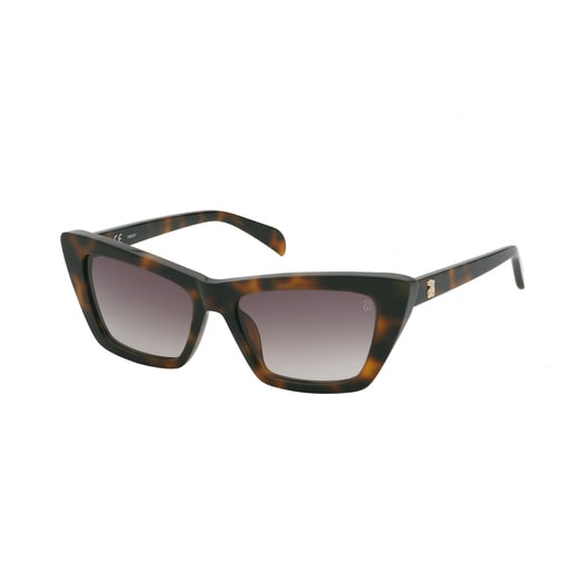 Lunettes de soleil havane Bear Square