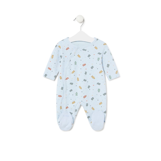 Pijama d'una peça per a nadó Charms blau cel