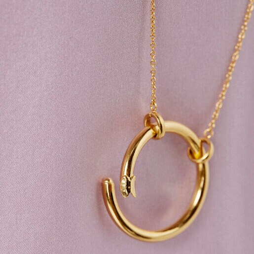 Vermeil Silver Hold Necklace