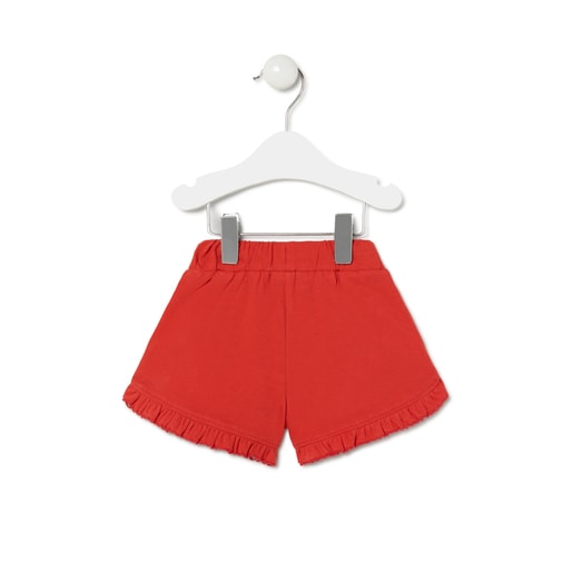 Shorts desportivos de menina Casual Coral