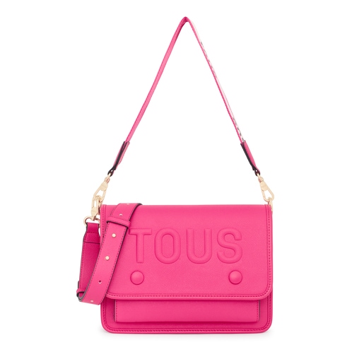 Medium fuchsia-colored TOUS La Rue Audree Crossbody bag