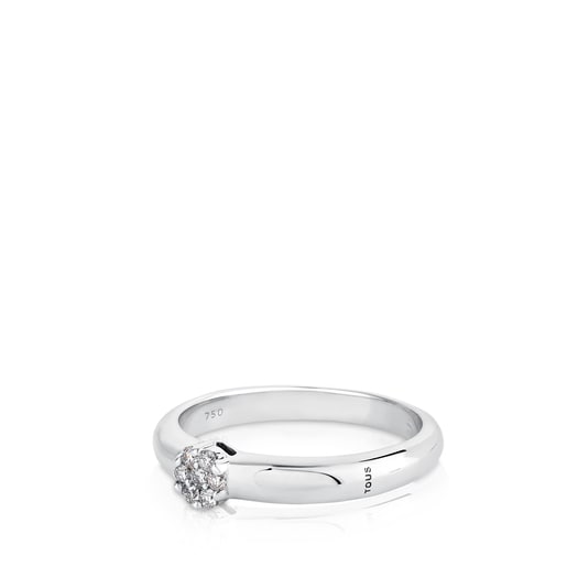 White Gold TOUS Diamond Ring with Diamond