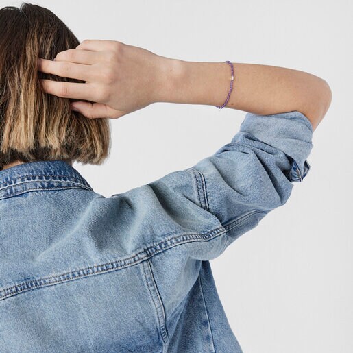 צמיד TOUS Joy Bits מוורמיל כסף ואמטיסט