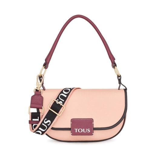 Sac porté épaule rose TOUS Halfmoon