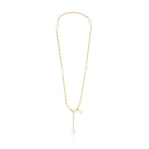 Collaret amb bany d'or 18 kt sobre plata amb perles cultivades Tamara Falcó X TOUS