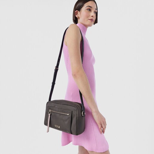 Bandolera mediana Shelby caqui