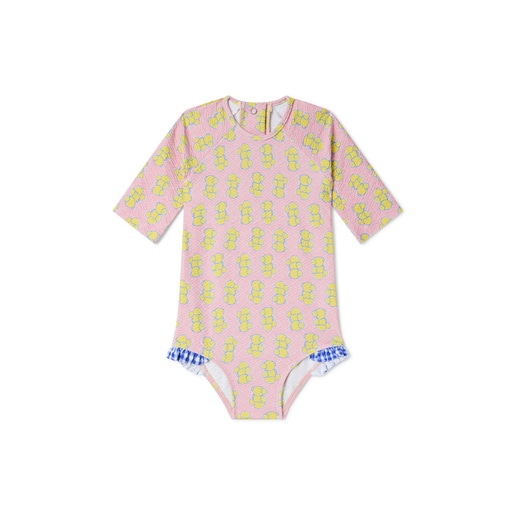 Tous - GirlS One-Piece Swimsuit With Long Sleeves In Chic Pink - Textil