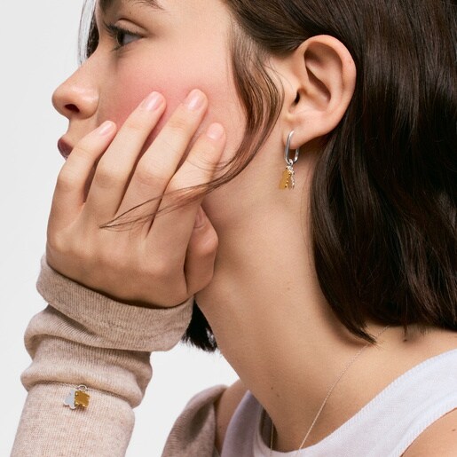 Pulsera oso cadena bicolor Sweet Dolls