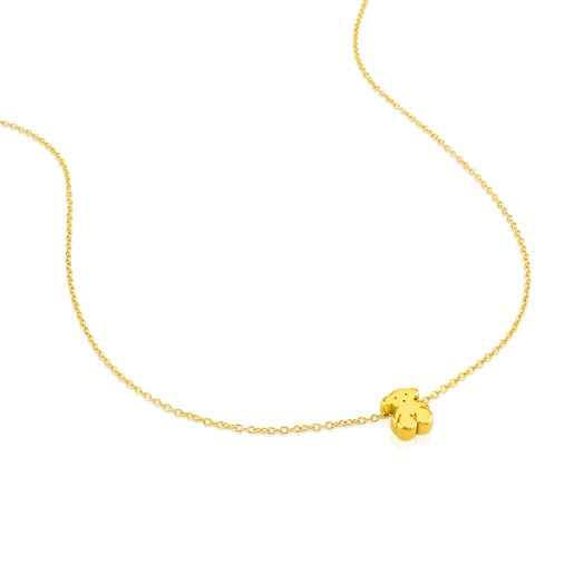 Gold Sweet Dolls Necklace Bear motif
