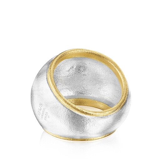 טבעת קמורה Luah בשני צבעים